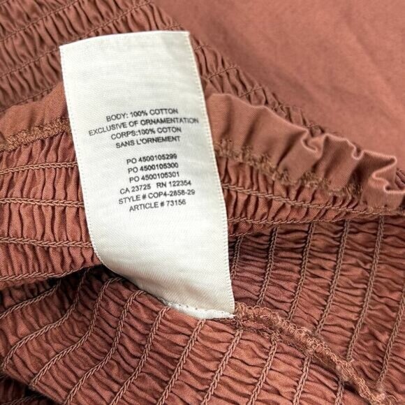 WILFRED Aritzia Inaya Smocked Off The Shoulder Blouse Sz XXS - Picture 4 of 5